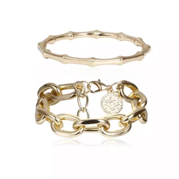 Gold plated coin set bracelet - Picture 4 of 4